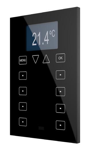 ZN1VI-TPZAS-B (120 x 88 x 11 mm.) ZN1VI-TPZAS-W (120 x 88 x 11 mm.) Roll-ZAS Touch controller is a great solution for demanding applications in hotel rooms and apartments.