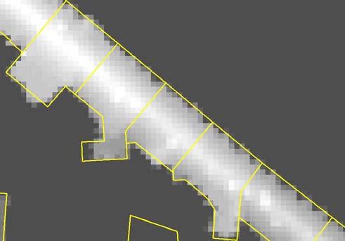 3. Figure. Spatial distribution of laser measurement points and digital building contour polygons (subset test area Karlsruhe ). Figure 1.