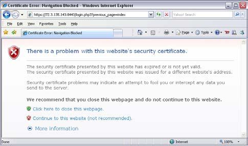 x What causes these warning messages? Plesk must be installed under an IP address. However, Plesk uses a secure "https" URL for its login page.