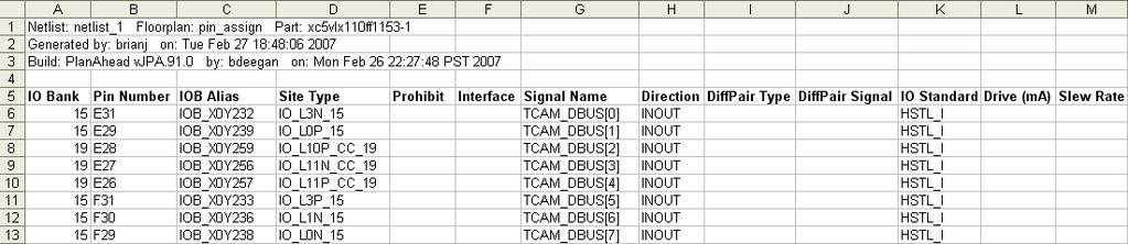 R Defining and Configuring I/O Ports The CSV file format is displayed below. At a minimum, the Signal Name field must be present in the file.