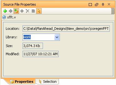 Chapter 5: Analyzing the RTL Design R Create HDL Source Invokes the New HDL Source dialog box enabling a file name, location, library and type to be entered for the new file.