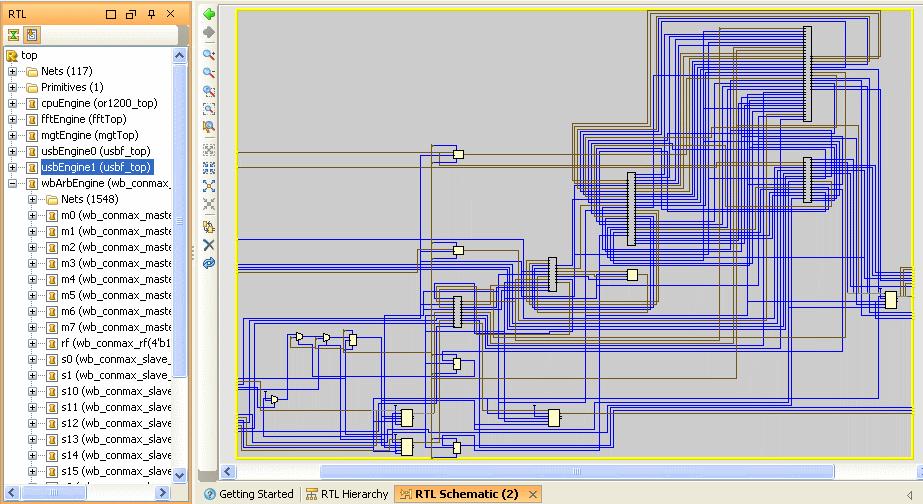 R Analyzing the RTL Schematic Figure 5-15: RTL Schematic View The RTL Schematic view works similarly to the Schematic view.