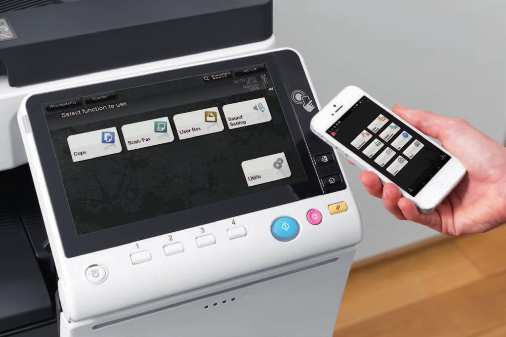 Wouldn t it be great to enjoy optimal ease of use? We ofer you solutions that adapt to your daily working habits and save a lot of time in routine oice tasks like printing, scanning or copying.