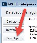 ARGUS Enterprise Perform Maintenance Maintenance functions provide some optimization of the AE database by performing database related maintenance.