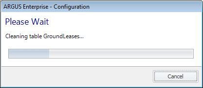 Click Management Configuration Screen>Cleanup. Wait for Maintenance To Complete.