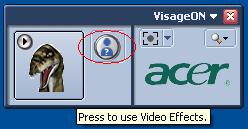 37 Using video effects (selected models only) The Video Settings section allows you to select an avatar or accessory video effect from the list.