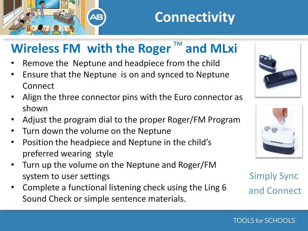 Speaker s notes: Connecting Neptune to the Roger or MLxi wireless