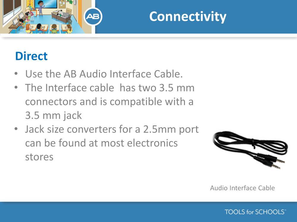 Speaker s Notes: Here is what the audio interface