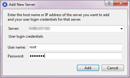Connecting XenCenter to the XenServer Host This procedure lets you add a host to XenCenter. To connect XenCenter to the XenServer host 1.