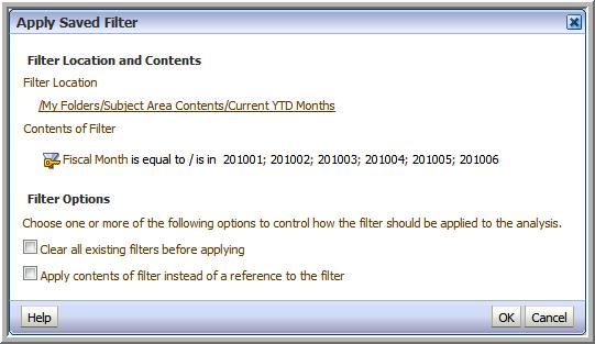 3. To demonstrate the use of Saved Filters: a.