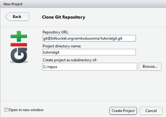 Cloning : make a local copy of a remote repository The easiest approach is to start with an empty remote repository and use it as the basis for a new project in Rstudio.