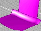Modeling Surfaces Trim on maximal intersection. Trimming is performed with reference to the maximal intersection. Create a bevel.