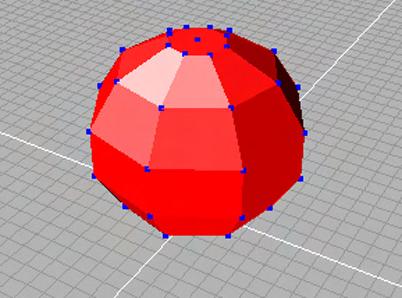 Modeling Polygonal PolyMesh from NURBS control net Create a polygonal model whose vertices coincide with the control points of the NURBS surface.