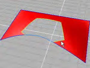 Modeling Surfaces After selecting the surface and picking