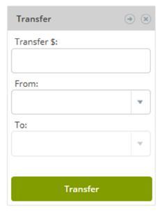 QUICK TRANSFER 1) Quickly create an immediate transfer from the Transfer widget on the My AnchorLink page. ADD TRANSFER Future-dated or recurring transfers can be created in the Transfers tab.
