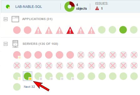 The AppStack environment generates categories that show the status of objects in your IT environment.