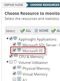 You must know which nodes are running IIS. 2. From the Management resource, click List Resources. 3.