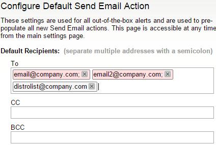 GETTING STARTED GUIDE: SERVER & APPLICATION MONITOR CONFIGURE THE DEFAULT EMAIL ACTION A common alert action is to send an email.