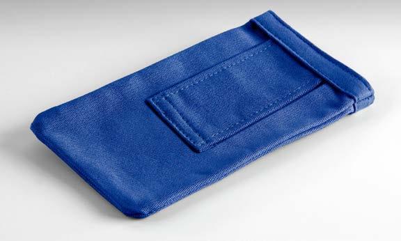 Custodie in stoffa Fabric cases CM/02/L/BLU Custodia in stoffa di colore blu (12 cm) Blue fabric case Vista frontale Front view Vista