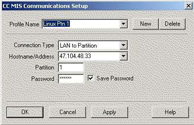 June 2005 Accessing CC MIS using the supervisor interface Figure 9: CC MIS Communications Setup dialog box The CC MIS Communications Setup dialog box allows you to define one or more communication