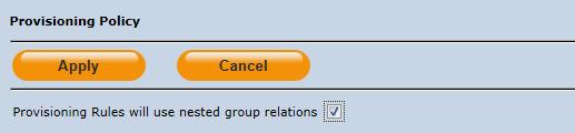 Users that are members of one or more of the groups in the Used by rule window will be promoted to Account Manager. Use the arrow keys to move highlighted groups between the two windows.