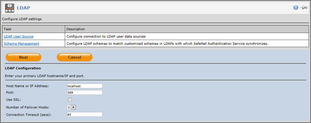 14 VS > COMMS Use SSL Check this option if you have a certificate installed on your LDAP/AD server.