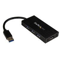 USB 3.0 to HDMI External Multi Monitor Graphics Adapter with 3-Port USB Hub HDMI and USB 3.0 Mini Dock 1920x1200 / 1080p StarTech ID: USB32HDEH3 The USB32HDEH3 USB 3.0 to HDMI Adapter turns a USB 3.