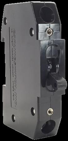 D-Series CIRCUIT BREAKER Designed for snap-on-back panel rail mounting on either a 35mm x 7.