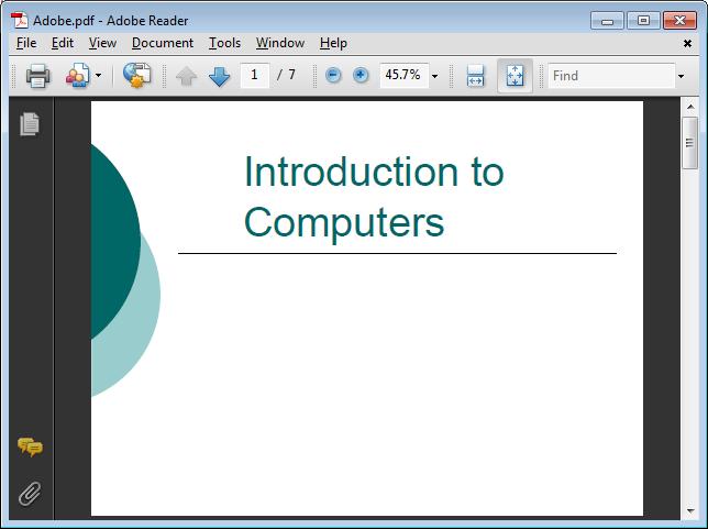 PowerPoint 2010 Advanced Page 202 Click on the Publish button to start the process.