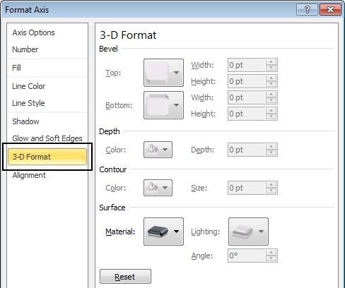 3-D Format: Click on the 3-D Format button and take a quick look at  Alignment: click on the Alignment button and