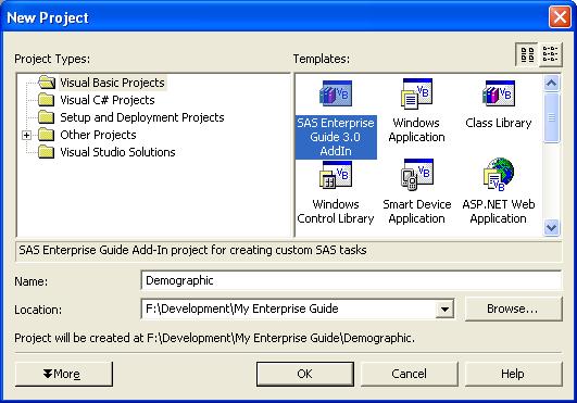CREATING A VISUAL STUDIO PROJECT On creating a new project, the template (highlighted in Figure 1) is available.
