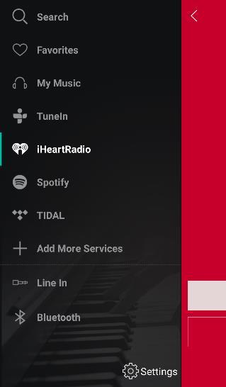 7. iheartradio App Overview iheartradio is one of the audio apps on the Muzo Player app Dashboard.