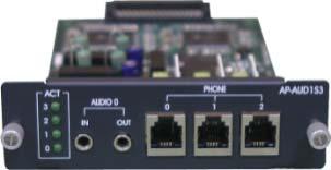 Quality Audio Band IP Broadcasting AP2610 AP2620 AP-AUDIO2 2-Pair Audio-In/Out