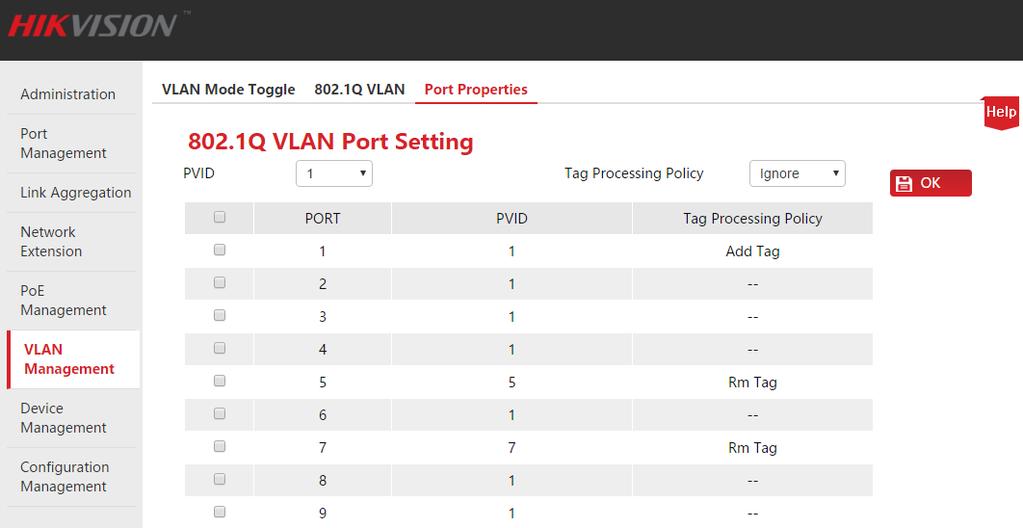 VLAN Management Second, set Switch B. The setting procedure for Switch B is the same as that for Switch A.