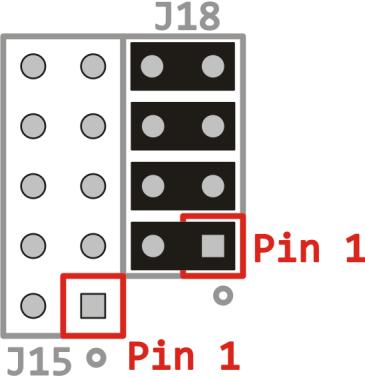 Page 12 of 21 Fig. 4 Pin header J15 / J18 jumper configuration for internal analog input 6.