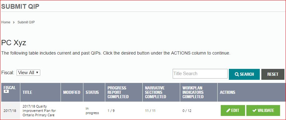 4. SUBMISSION Once your QIP has been reviewed and approved by those accountable for your QIP (i.e., your quality committee, senior leadership team and board), you can submit your QIP through the QIP Navigator.