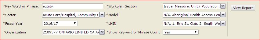 Figure 7 Query Report Outcome Users can choose to