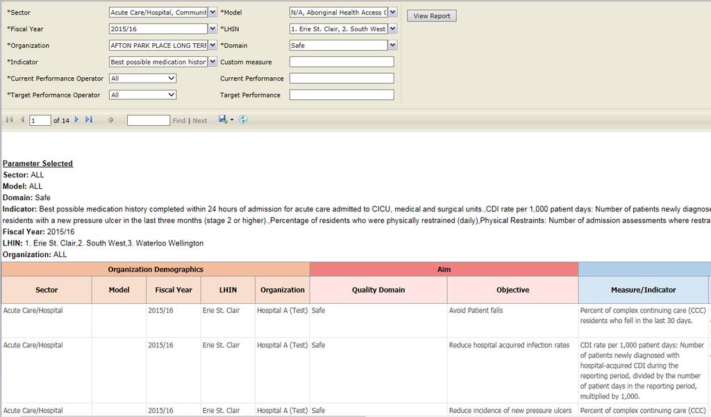 Figure 8 Report Pages and Export The resulting report can be exported in a number of formats, including