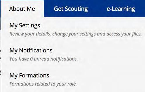 Accessing your Formation/s The My Formations section is one of the most important, and most used tools in Scout