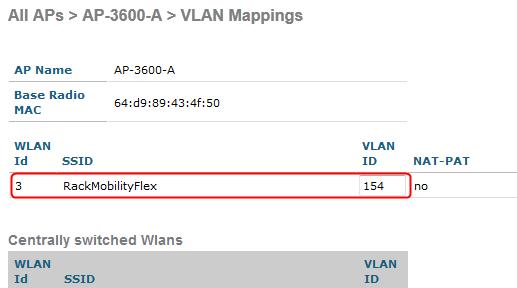 Configure FlexConnect SSID-VLAN Mapping Step 5: Per