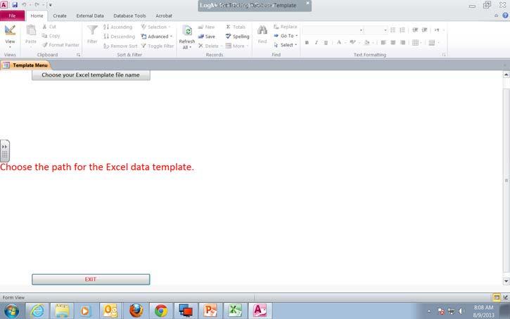 Appendix 1 This file is used to verify/validate data and import into the