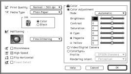 6Macintosh Customizing the Print Settings Many users will never need to manually make their own print settings.