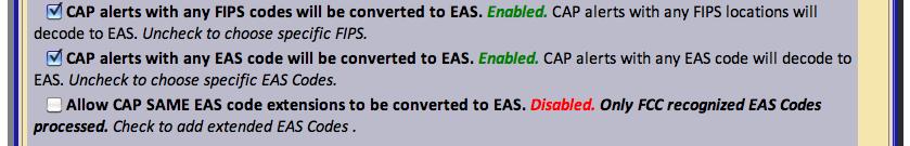 14. Set the Assigned Station ID, which defines the default EAS station ID assigned to EAS alerts translated from this source.