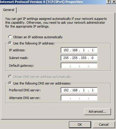 B2: ðiều chỉnh Preferred DNS server về IP của