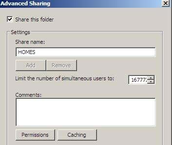 Tạo Home Folder cho user Thực hiện tạo PC1: B1: Mở Windows explorer Mở ổ ñĩa C:\ click phải vào khoảng trắng chọn New chọn Folder ñặt tên folder là