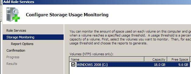 Storage Usage Monitoring ñánh dấu