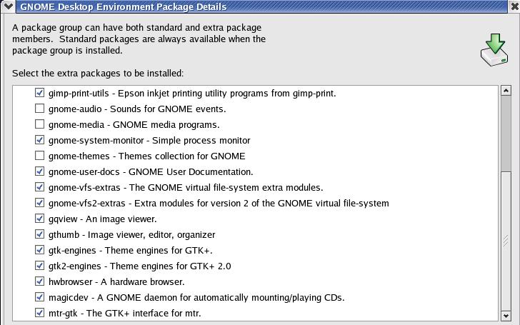 Click Details next to the KDE Desktop Environment package.