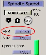 8.2 Show spindle speed Measured speed will be displayed in the March3,as