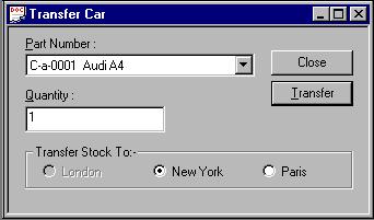The Transfer Car option allows you to transfer cars to a specific site. You cannot transfer a car to the site you are currently logged on to. 1.