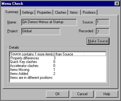Using Driver and Test Scripts Together 4-7 Failed Menu Checks 1. From the View menu, choose Select Filter. 2. Select Passed and Failed Checks from the list and click OK.
